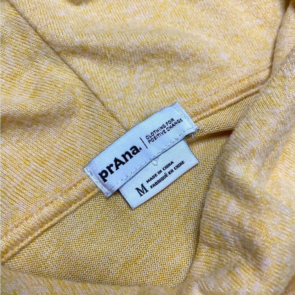 PRANA Foresta Top Hoodie Yellow Size Medium - Picture 8 of 8